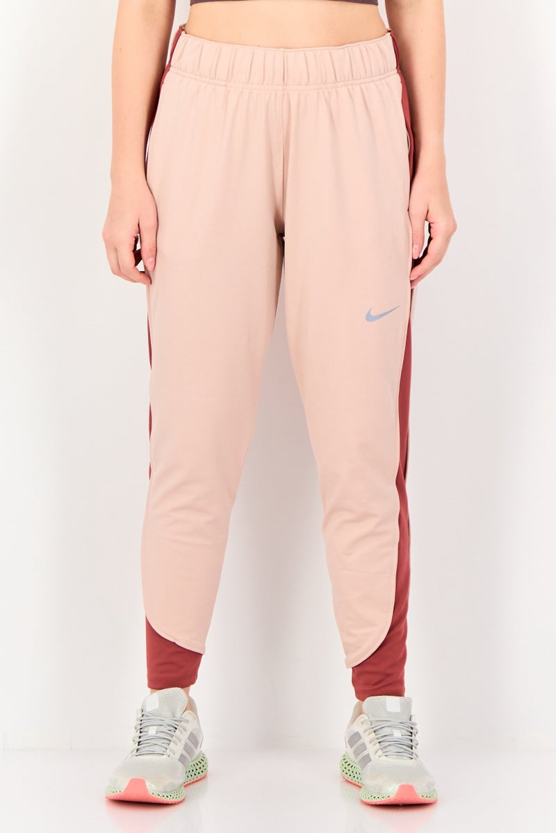 Nike Women Therma Fit Brand Logo Running Sweatpants, Pink - Image 1
