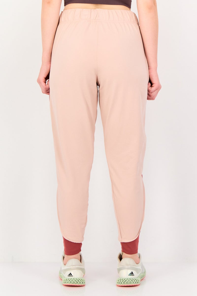 Nike Women Therma Fit Brand Logo Running Sweatpants, Pink - Image 3