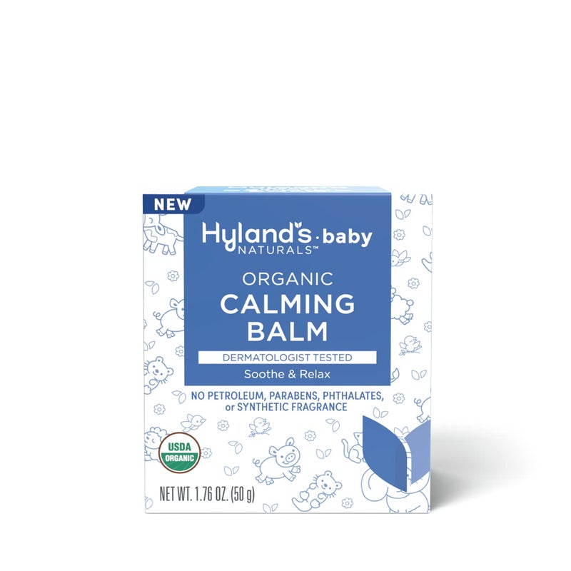 Hyland's Baby Organic Calming Balm, Soothe and Relax, With Organic Lavender, Eucalyptus, and Bergamot Fruit Oil, Safe and Gentle, Dermatologist Tested, 1.76 oz. - Image 1