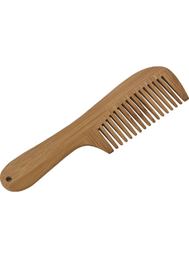 تيندانس مشط شعر من الخيزران المتين والقوي بمقبض، باللون البني 19 × 9 سم 75545195 - Image 3