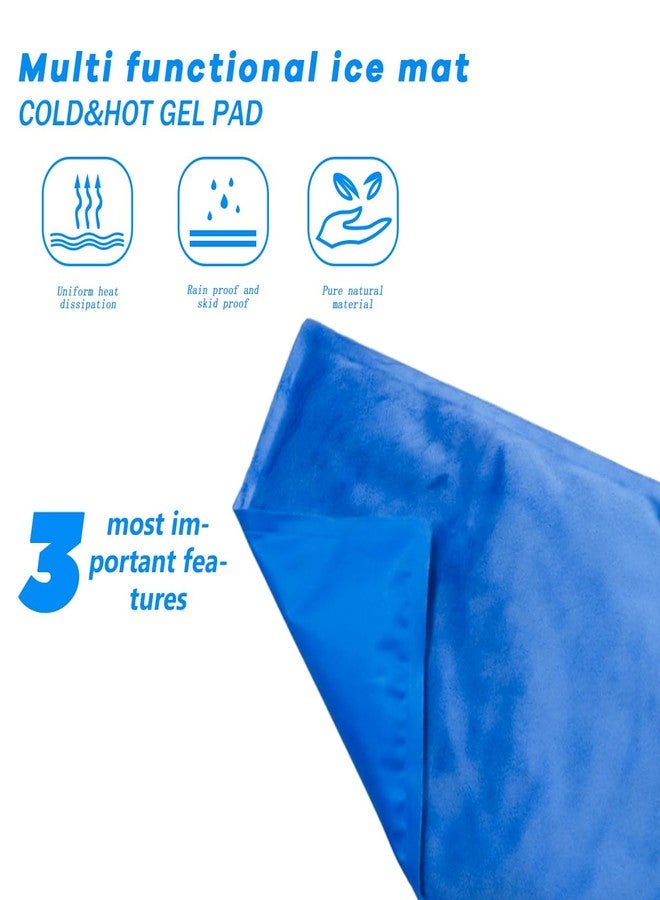 Couleurs Cooling Pad Mat for Pillow - Cold Injuries Relief, Perfect for Night Sweats, Migraines, Fevers, Hot Flashes - Reusable (Blue) - Image 2