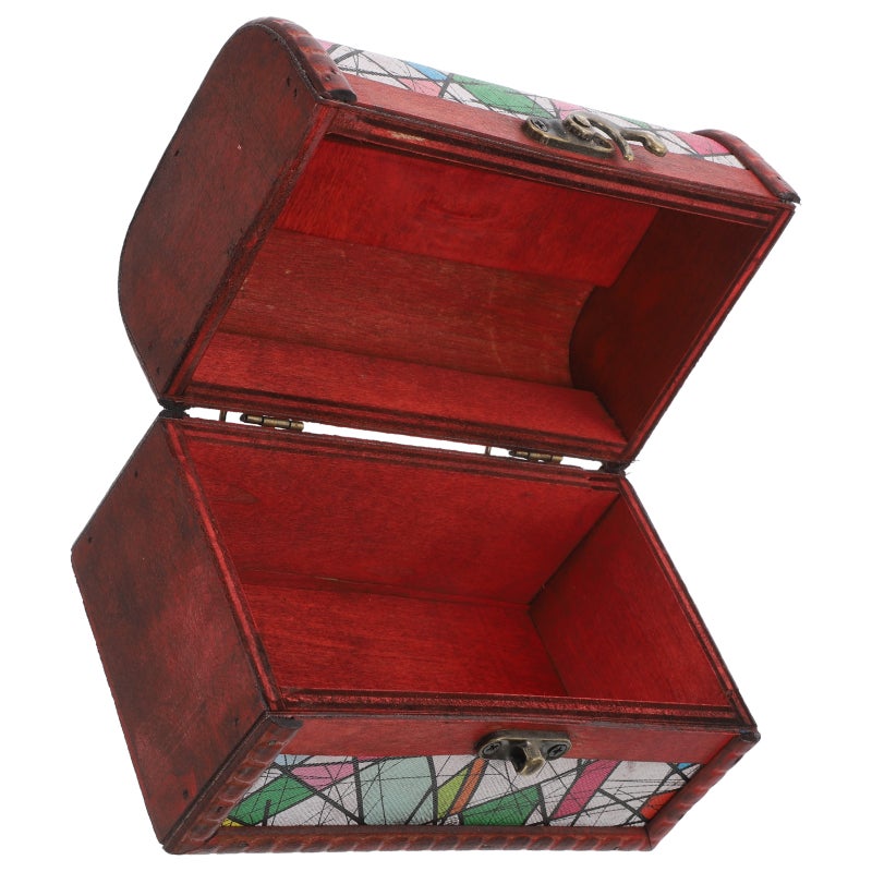 Vintage Jewelry Box Treasure Chest For Keepsakes Souvenirs And Home Decor Small Decorative Storage Box With Lid For Jewelry And Trinkets - Image 1