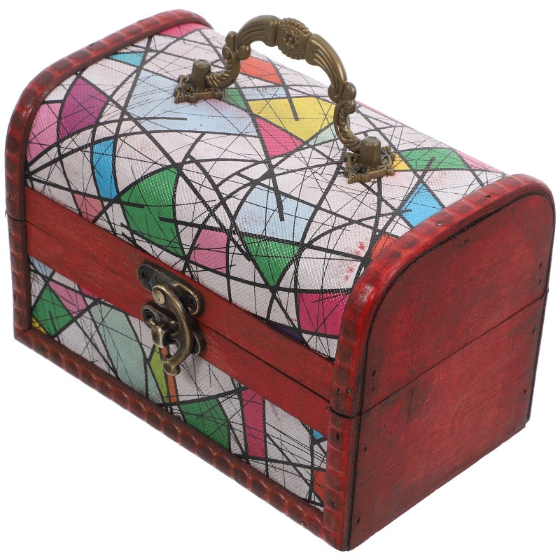 Vintage Jewelry Box Treasure Chest For Keepsakes Souvenirs And Home Decor Small Decorative Storage Box With Lid For Jewelry And Trinkets - Image 4