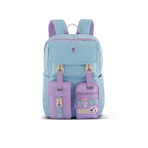 VAYA PRODYGY School Bags for Boys/Girls, 22L Teen Backpack for Class 6 to 10, Waterproof, Spacious, and Stylish, Ideal for Daily Use, Tuition, or Travel, Color - Sky Blue - Image 1