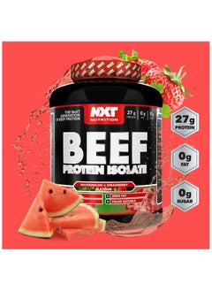 NXT Nutrition NXT Nutrition Beef Protein Isolate Powder - Protein Powder High in Natural Amino Acids - Paleo, Keto Friendly - Dairy and Gluten Free - Muscle Recovery | 1.8kg (Watermelon & Strawberry)  - Image 2