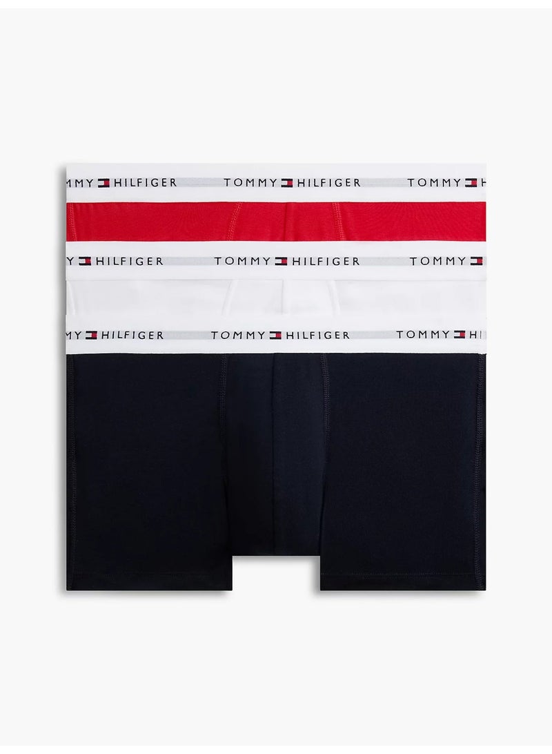 TOMMY HILFIGER 3 Pack Trunks - Cotton Stretch - Image 1