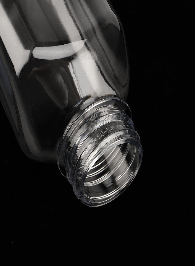 MOUYAT 24 Pack 14oz Plastic Juice Bottles with Caps, 400ml Clear Plastic Sensory Bottles with Leakproof Lids, Reusable Empty Juice Smoothie Containers Bulk for Water, Homemade Beverages Storage - Image 3