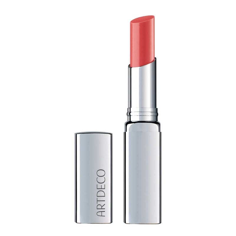 ARTDECO Color Booster Lip Balm in coral nourishing lip balm with coloradapting pigments lip plumper with spearmint flavor prevents dryness chapping lip care with kernel oil 01 Oz