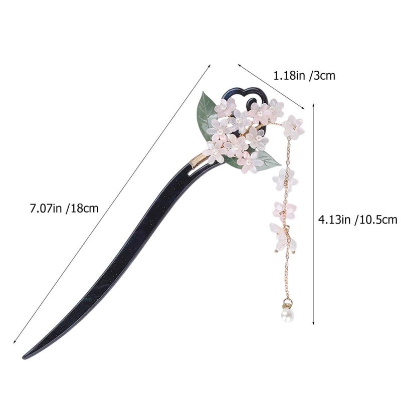 Vintage Chinese Tassel Hair Sticks For Women Traditional Hanfu Hair Accessories - Image 3