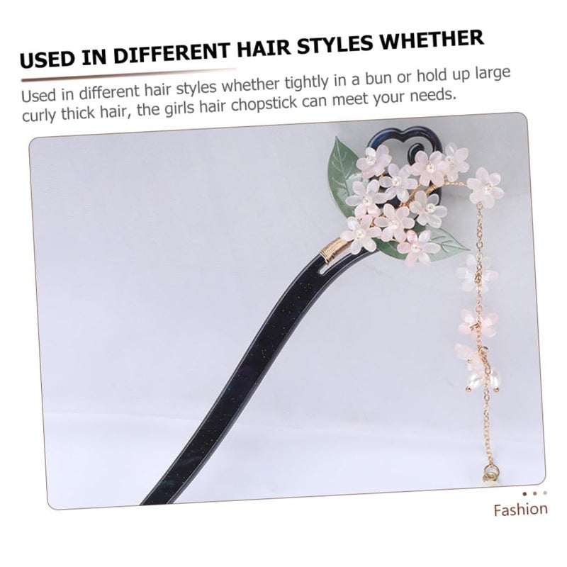 Vintage Chinese Tassel Hair Sticks For Women Traditional Hanfu Hair Accessories - Image 4