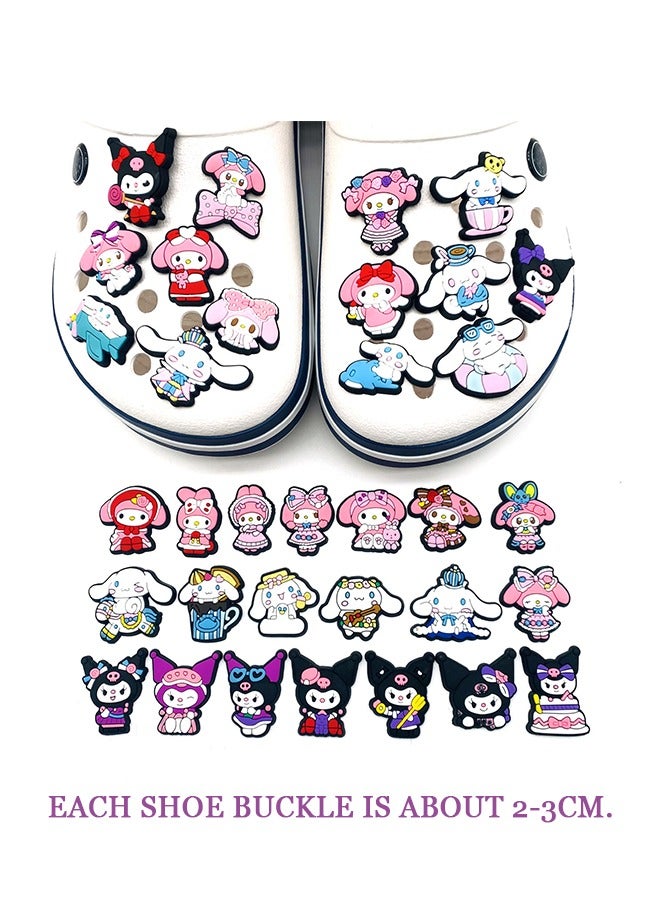 Beyond 37 Pcs Shoe Decoration Charms, PVC Cartoon Crocs Accessories Shoe Charms, Hole Shoe Buckle Party (Colorful) - Image 2