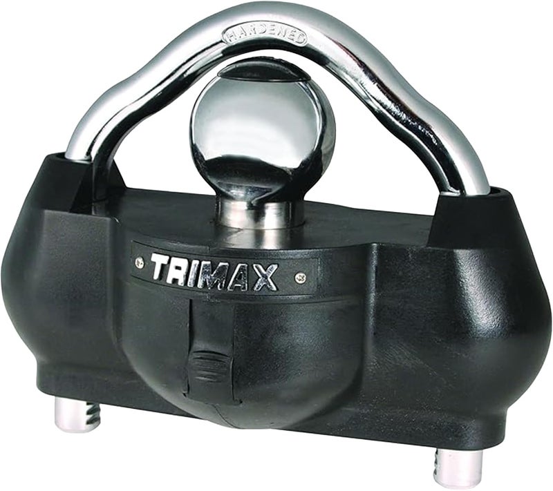 Trimax - UMAX 100 - Trailer Lock for Hitch, Dual Force Security - Trailer Hitch Lock for 1-7/8" - 2-5/16" Couplers, All Coupler Types - Image 1