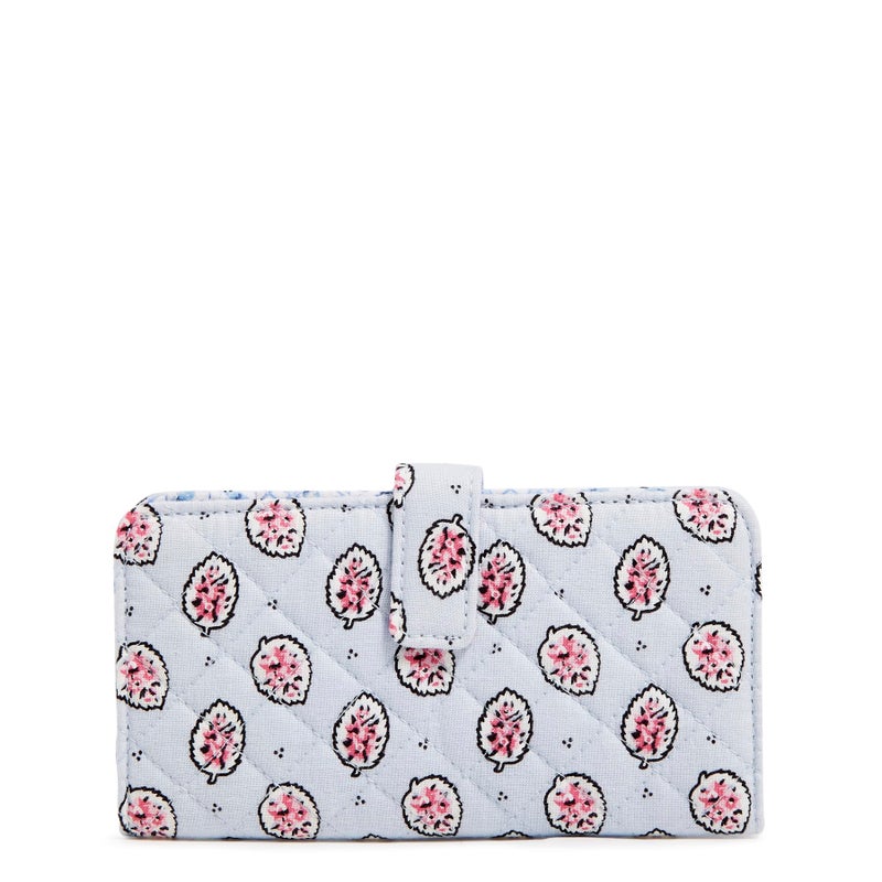 Vera Bradley Cotton RFID Finley Small Wallet, Magnifique Leaf - Image 5