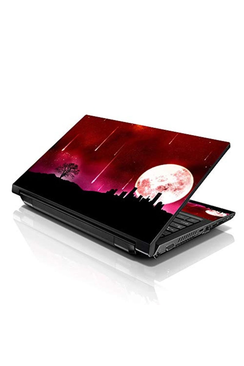 Lss غطاء لابتوب LSS 15 15.6 مع نمط مشهد الأرض الحمراء الملون لأجهزة HP و Dell و Lenovo و Apple و Asus و Acer و Compaq - يناسب 13.3" 14" 15.6" 16" (2 وسادات معصم مجانية) - Image 1