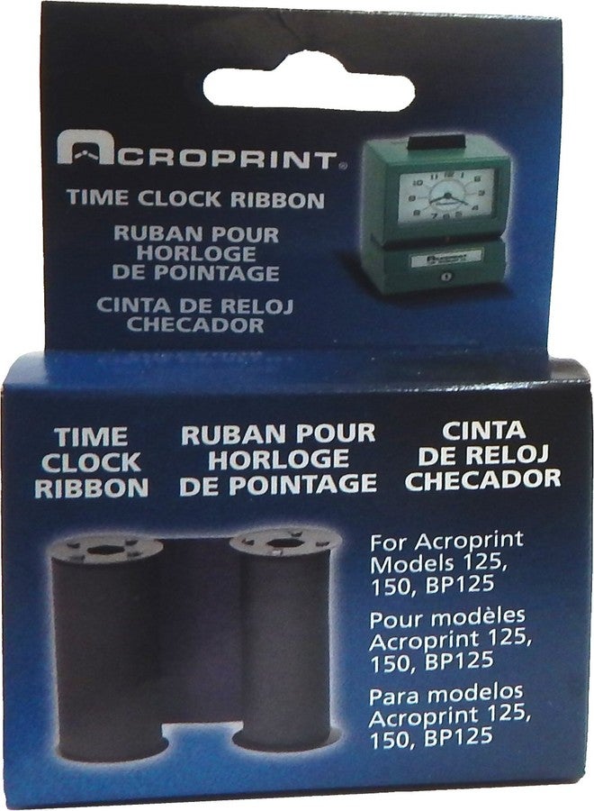Acroprint 20-0106-006 Replacement Black Ribbon for Model 125 and Model 150 Time Clock - Image 4