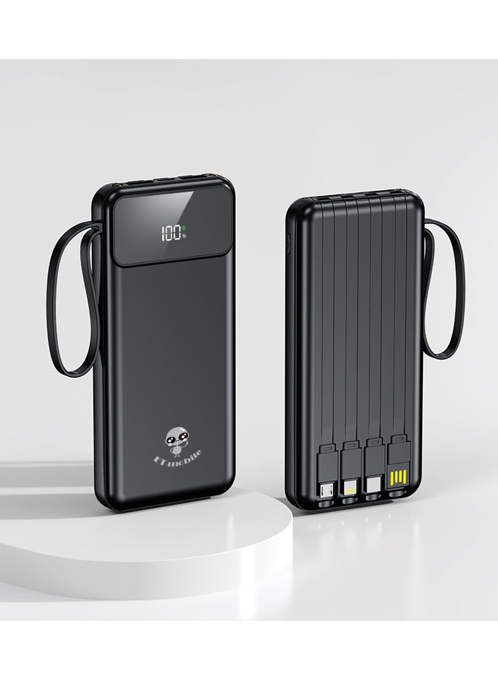 ET mobile 20000 mAH Power Bank Black - Image 1