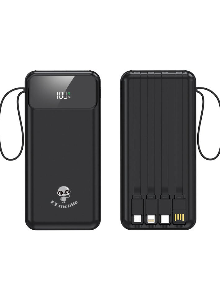 ET mobile 20000 mAH Power Bank Black - Image 2