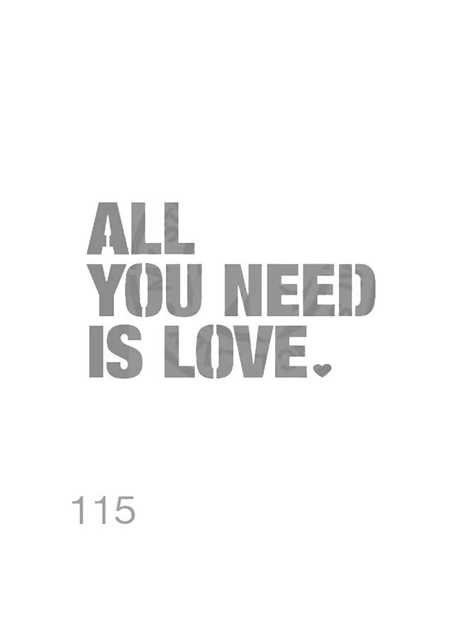 All You Need is Love Stencil - Image 1