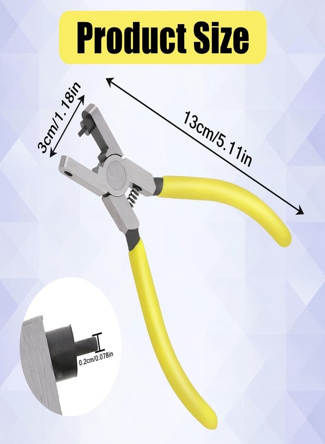 Styquenzer Shoe Strap Hole Puncher Pliers Watch Band Leather Hole Punch Plier 2.0mm Universal Wrist Belt Punch Hole Tool Repair Tools Hole Puncher for Shoes Strap, Belts, Fabric, DIY Crafts, Dog Collars - Image 2