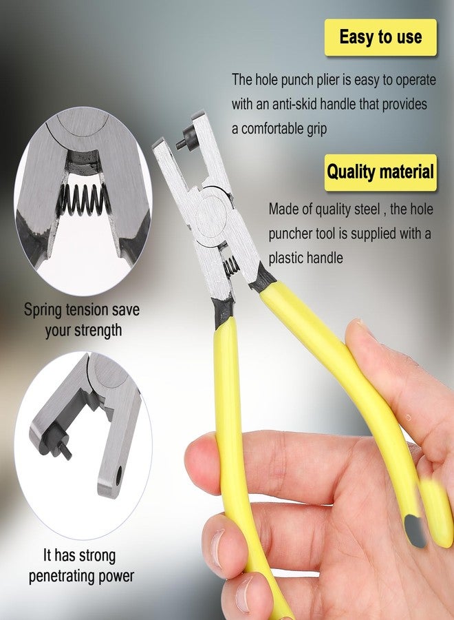 Styquenzer Shoe Strap Hole Puncher Pliers Watch Band Leather Hole Punch Plier 2.0mm Universal Wrist Belt Punch Hole Tool Repair Tools Hole Puncher for Shoes Strap, Belts, Fabric, DIY Crafts, Dog Collars - Image 3