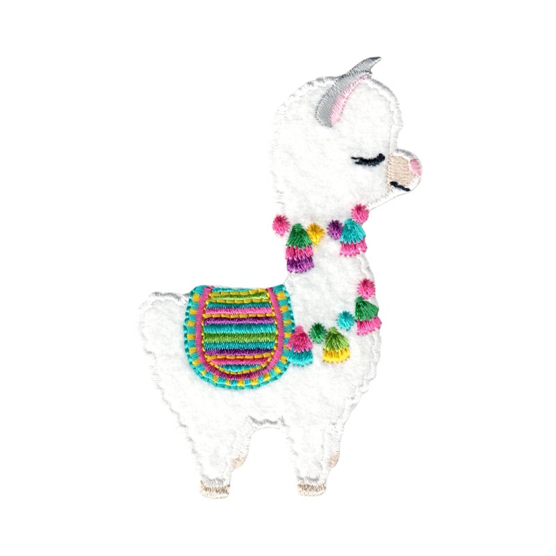 PatchMommy Llama Patch Alpaca Iron OnSew On  Appliques for Kids Baby
