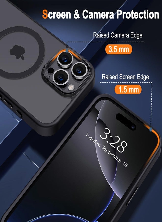 Hython Case for iPhone 16 Pro Max Case Magnetic Translucent Matte Phone Cases 6.9" [Compatible with MagSafe] Thin Slim Fit Shockproof Bumper Hard Protective Cover for Women Men Girls, Frosted Black - Image 4