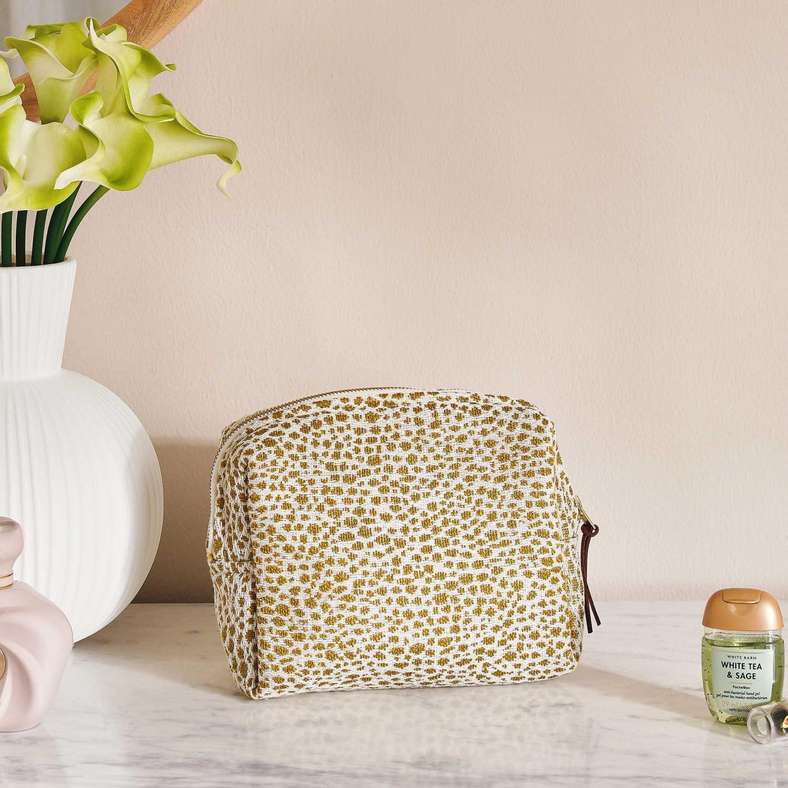 Designora Jq Vanity Bag 19x7x13cm - Mustard
