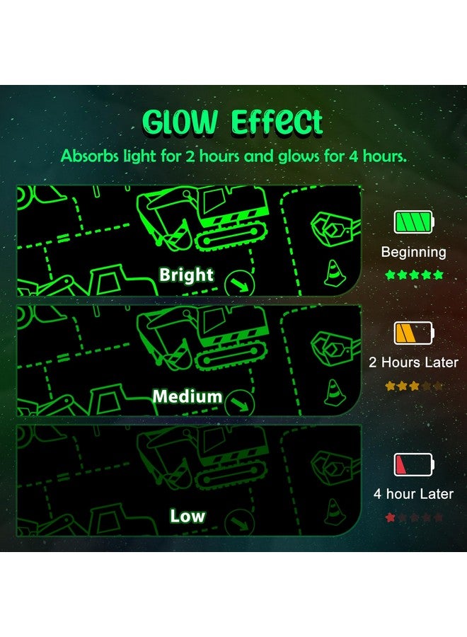 Levens Construction Truck Toys Gifts for Boys - Glow in The Dark Excavator Blanket Birthday Valentines Easter Christmas Decor Presents for Kids Age 1-14 Years Old Teens Child Toddler Son Soft Throw 50"x60"  - Image 5