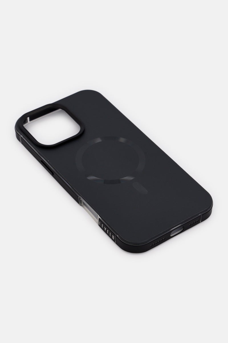 LEVELO iPhone 16 Pro Max Opulis Magsafe Compatible Case, Black - Image 4
