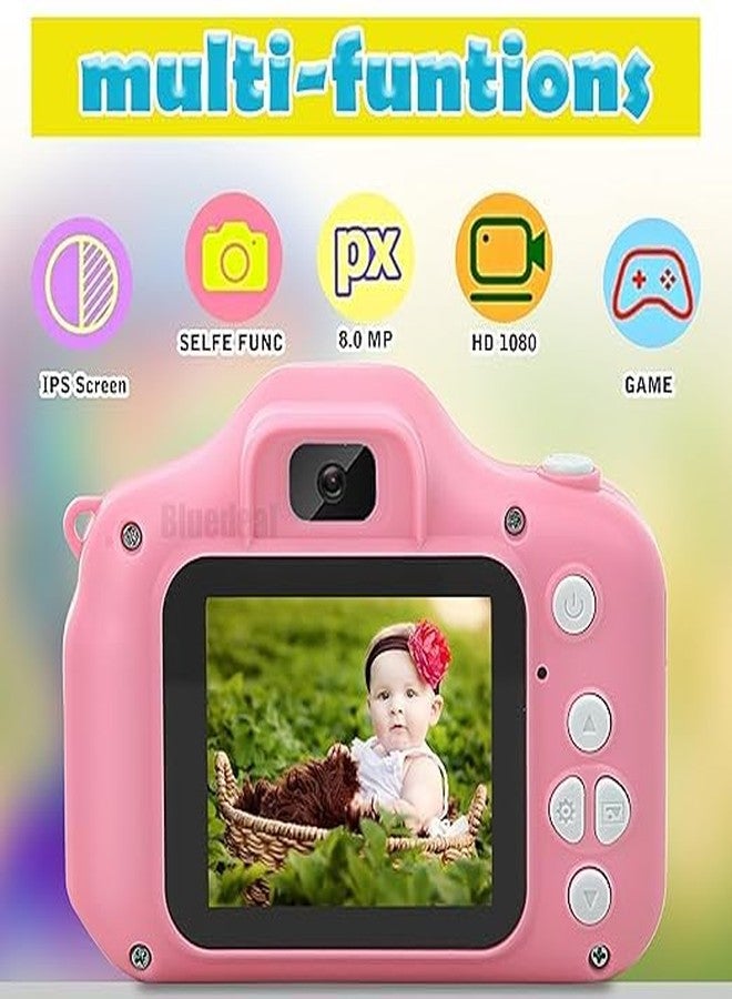 Bluedeal Kids Camera for Girls Boys | Digital Selfie Camera Toy for Kids,13MP 1080P HD Digital Video Camera for Toddlers Birthday Gift (Pink) - Image 3