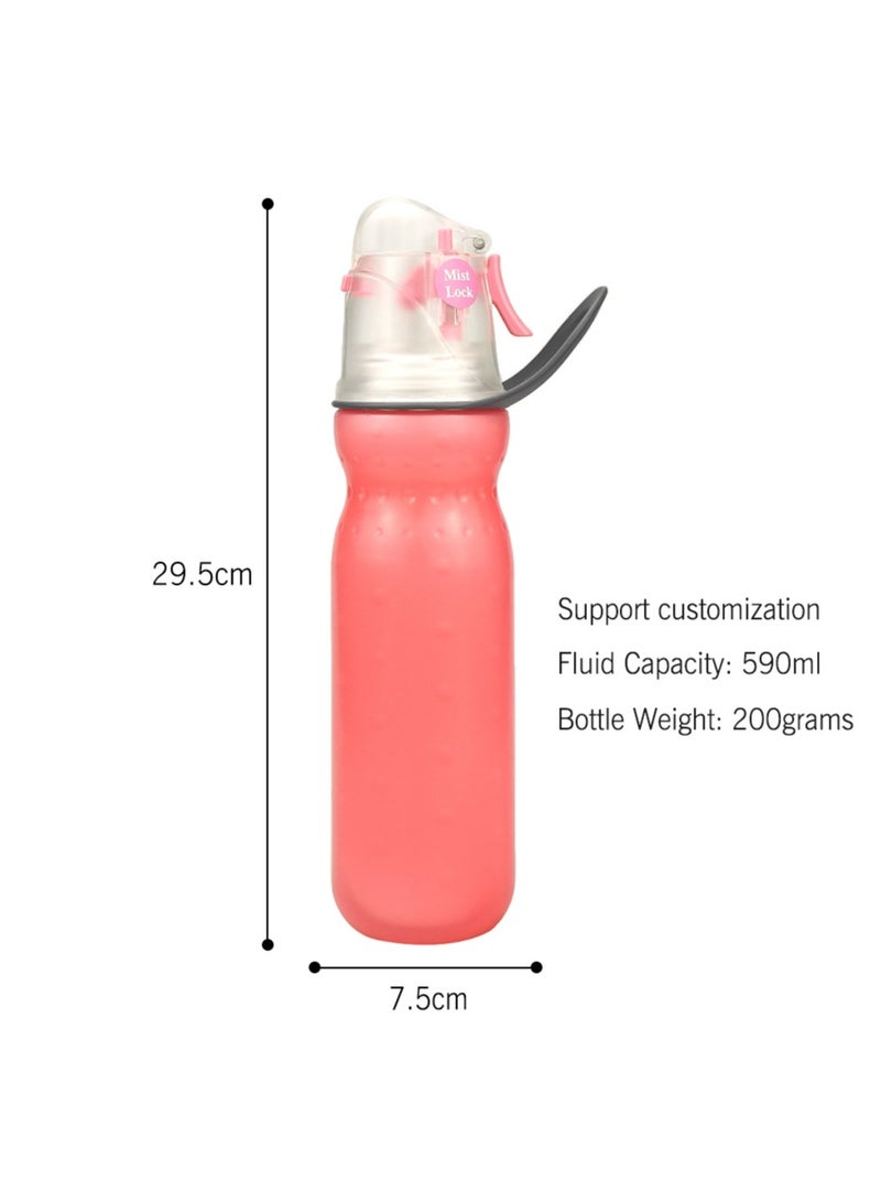 Sports water bottle, spray temperature control and cold preservation, large capacity 590ml, suitable for outdoor, sports field, home use - Image 4