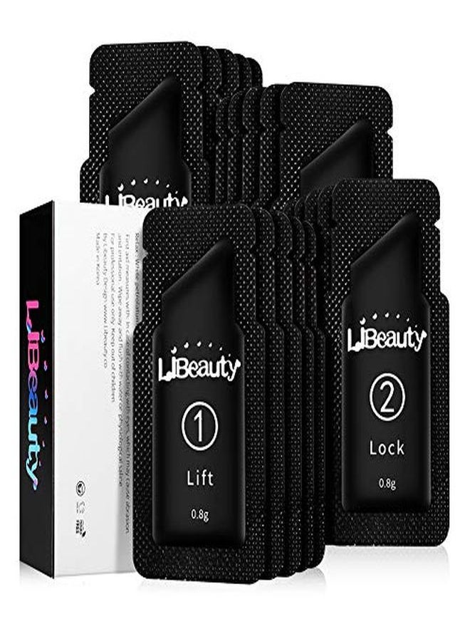 Libeauty - Brow Lamination Kit, Professional Brow Lift Lasting 8 Weeks Sachet Disposable Upgraded Version Semipermanent Curling Perming Wave Lotion & Liquid Set Home Perm Kit - Image 1