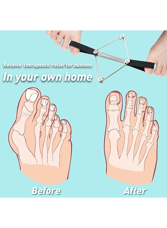 موسع أصابع القدم لعلاج ورم إبهام القدم، حزام فاصل لإبهام القدم الكبير لعلاج انحراف إبهام القدم، شريط تمرين مرن لتقويم ورم إبهام القدم، جبيرة مرنة لتخفيف الألم للنساء والرجال - Image 4
