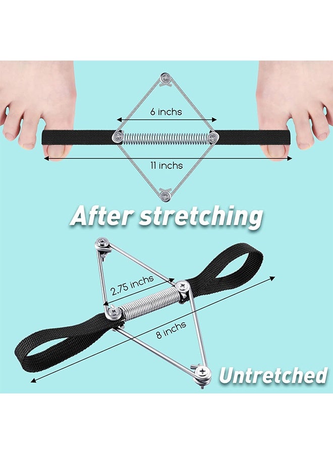 موسع أصابع القدم لعلاج ورم إبهام القدم، حزام فاصل لإبهام القدم الكبير لعلاج انحراف إبهام القدم، شريط تمرين مرن لتقويم ورم إبهام القدم، جبيرة مرنة لتخفيف الألم للنساء والرجال - Image 2