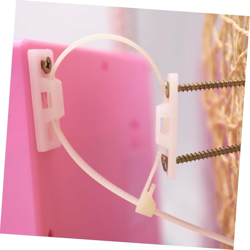 White Plastic Furniture Anchors 10 Pack Safety Straps To Prevent Toppling For Cabinets Dressers Tv Stands - Image 5