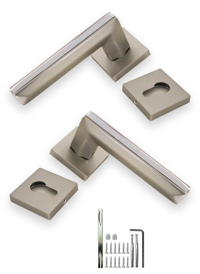 Generic - Mortise Zinc door Handle (AB-009F-MSN-CP) - Image 1