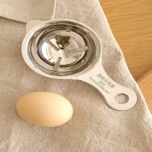 TOMATUS® 1 PCS Egg Separator, Egg Yolk White 304 Stainless Steel Filter Divider Kitchen White Egg Separator Dishwasher Safe Tool - Image 2