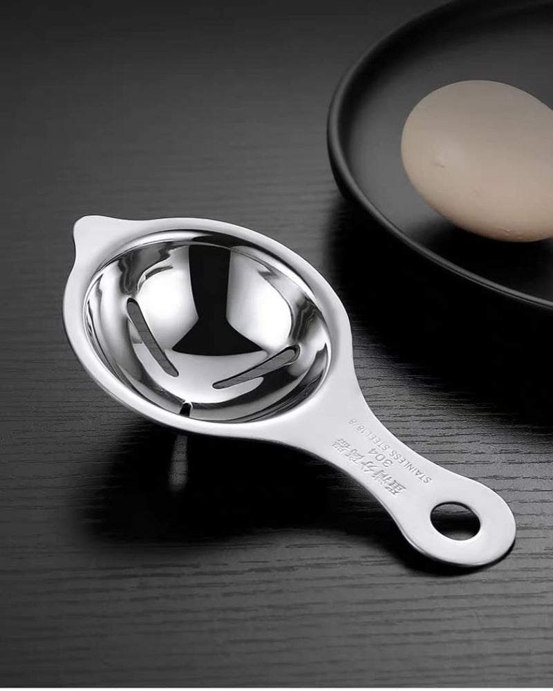 TOMATUS® 1 PCS Egg Separator, Egg Yolk White 304 Stainless Steel Filter Divider Kitchen White Egg Separator Dishwasher Safe Tool - Image 4