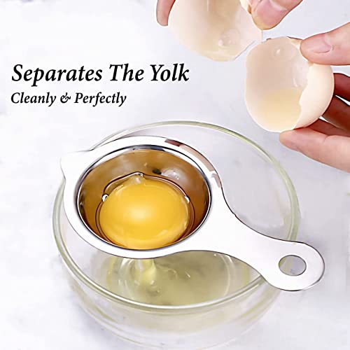 TOMATUS® 1 PCS Egg Separator, Egg Yolk White 304 Stainless Steel Filter Divider Kitchen White Egg Separator Dishwasher Safe Tool - Image 5