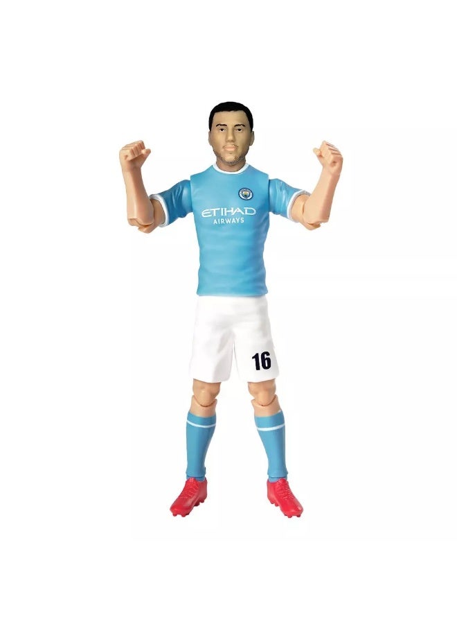 Sockers Manchester City F.C. Rodrigo "Rodri" Hernández Cascante 8" Collectible Soccer Action Figure - Image 1