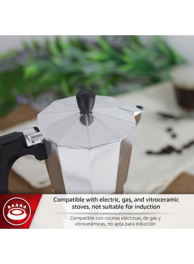 Magefesa 01PACFKEN09 Kenia Aluminum 9 Cups Coffee Maker, Silver - Image 3