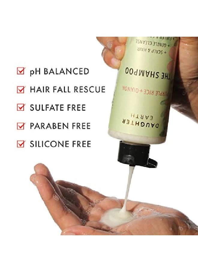 DAUGHTER EARTH - The Shampoo for Nourishment Hairfall rescue Dandruff and frizzy hair Sulfate free SLS and Paraben Free Volumizing Shampoo 250 mL - Image 1