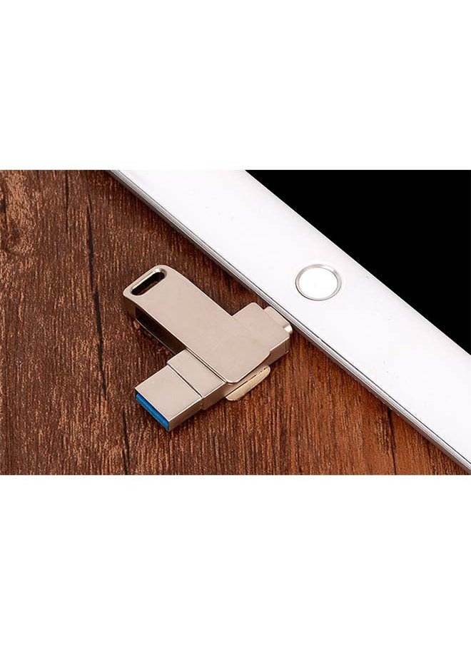 Sakulight Stick for iPhone,USB Flash Drive for iPhone, USB Photo Storage 128GB USB 3.0 Memory Stick for iPhone Thumb Drive External Storage Compatible for iPhone/PC/iPad/More Device Silver  - Image 3
