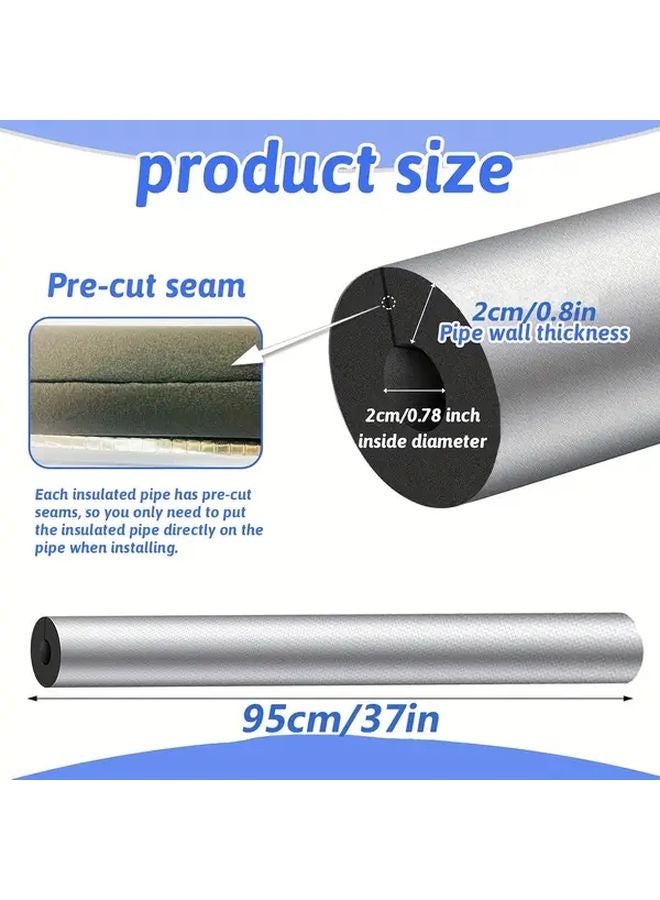 Heavy Duty Self Adhesive Pipe Insulation Wrap For 22mm Pipes Freeze Proof Aluminum Foil Lining - Image 4
