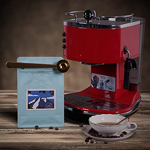 REMTAP Coffee Bags with Valve(50pcs,8oz) Blue High Barrier Aluminumed Foil Flat Bottom Standing Coffee Beans Storage Bags,Reusable Heat Sealable Side Zipper Pouches for Home or Store - Image 5