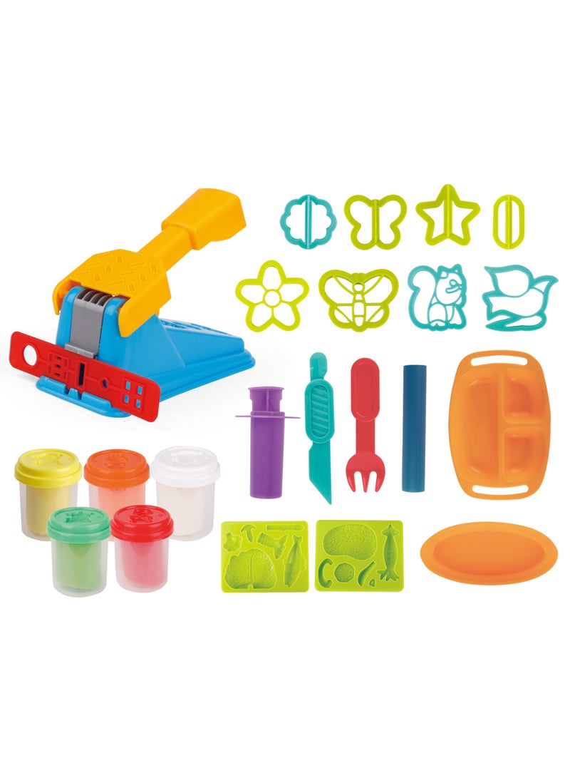 كلايمو - مجموعة لعب الصلصال الملونة لآلة صنع المعكرونة | لعبة مطبخ ممتعة وآمنة مع قوالب وإكسسوارات | لعبة إبداعية وتعليمية للأطفال - Image 2