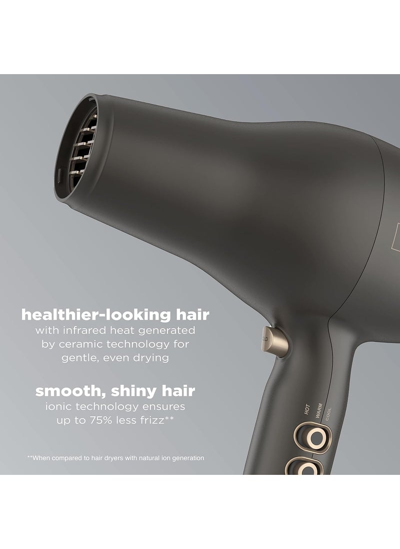 CONAIR INFINITIPRO BY CONAIR FloMotion Pro Hair Dryer  Personalize Your Drying Experience with Adjustable Airflow  Includes Diffuser and Concentrator  - Image 3