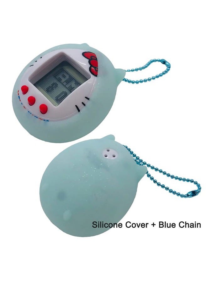 RAWECUD Protective Silicone Case Cover for Tamagotchi Hello Kitty 42892/42891 with Color Chain(Only Cover) (Blue) - Image 3