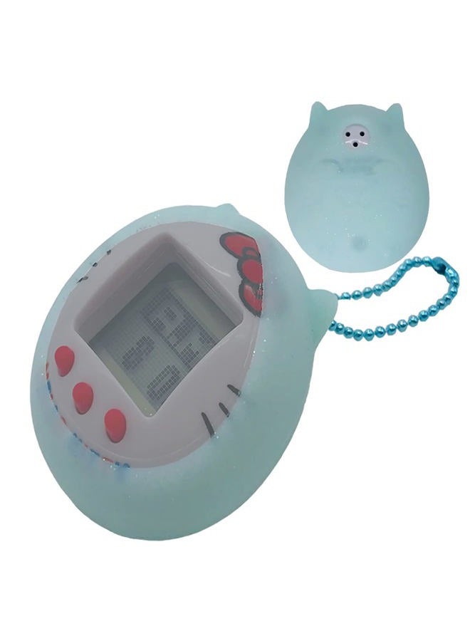 RAWECUD Protective Silicone Case Cover for Tamagotchi Hello Kitty 42892/42891 with Color Chain(Only Cover) (Blue) - Image 1