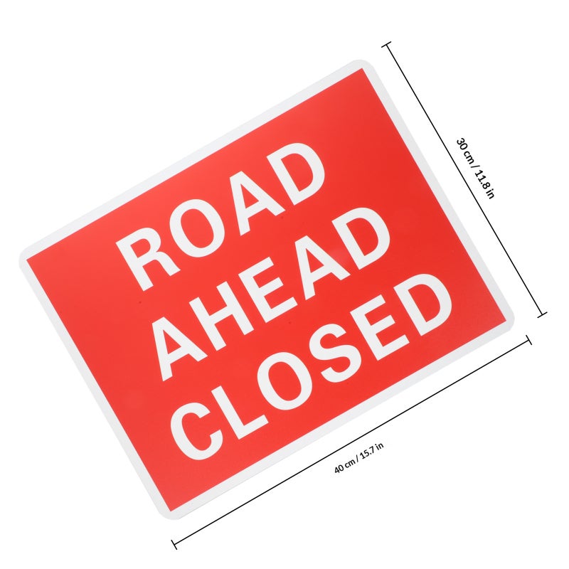Road Closed Sign Weatherproof Traffic Warming Sign Driveway Safety Sign - Image 2